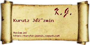 Kurutz Jázmin névjegykártya